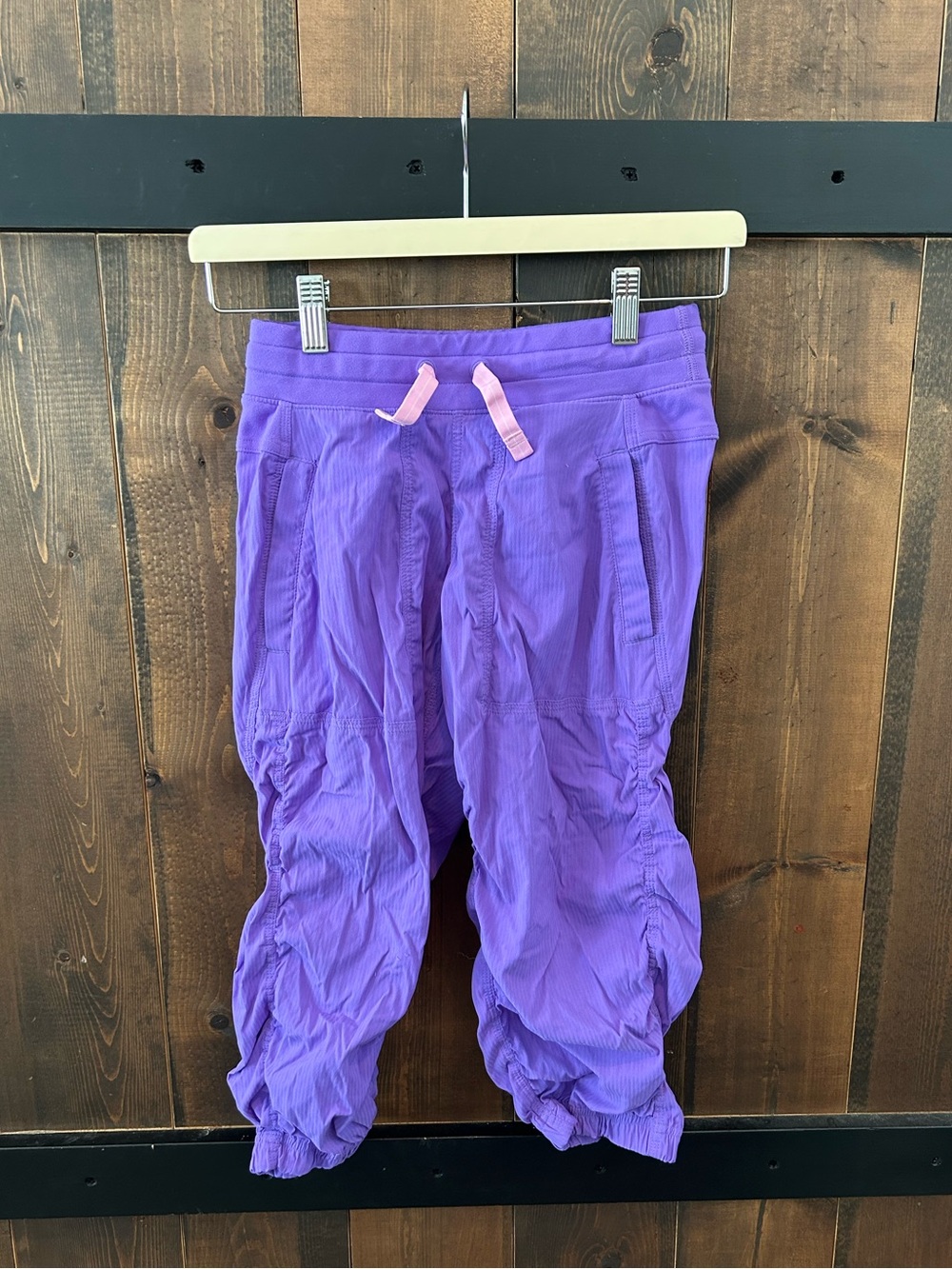 Ivivva Dance Studio Live to Move Purple Crops Girls Size 12